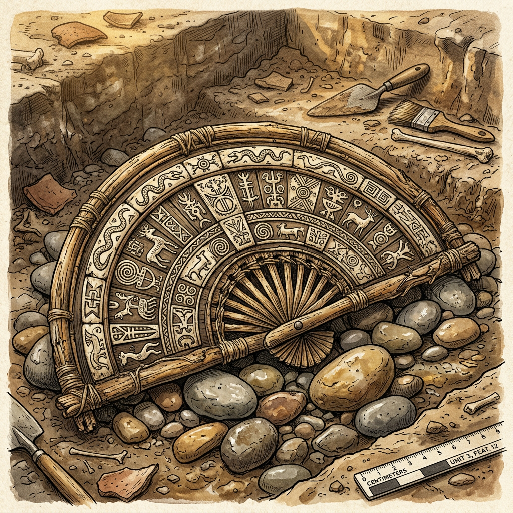 Excavation of 3,500-Year-Old 'Bone-Inlaid' Ritual Fans in the Tarim Basin Reveals Origins of Ancient 'Desert-Breeze' Summer Festivals