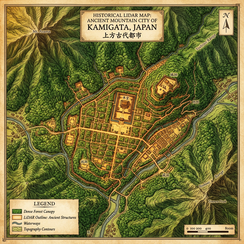 LiDAR Mapping Reveals a Lost 1,200-Year-Old 'Tohoku' Silk-Production Hub Hidden in Northern Japan’s Dense Forests