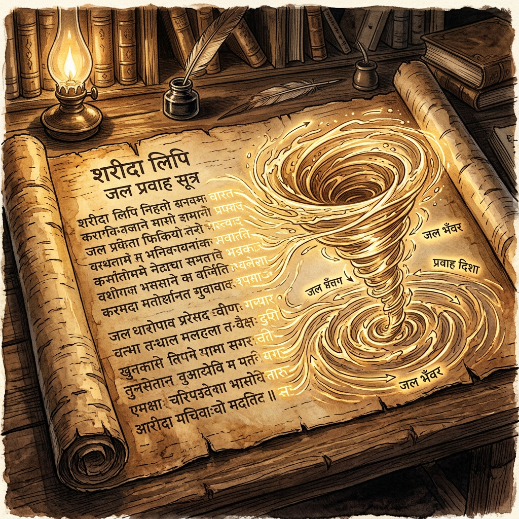 AI-Assisted Decipherment of 10th-Century 'Sharada' Script Fragments from the Gilgit Cache Unveils Lost Treatises on Ancient Indian Fluid Mechanics