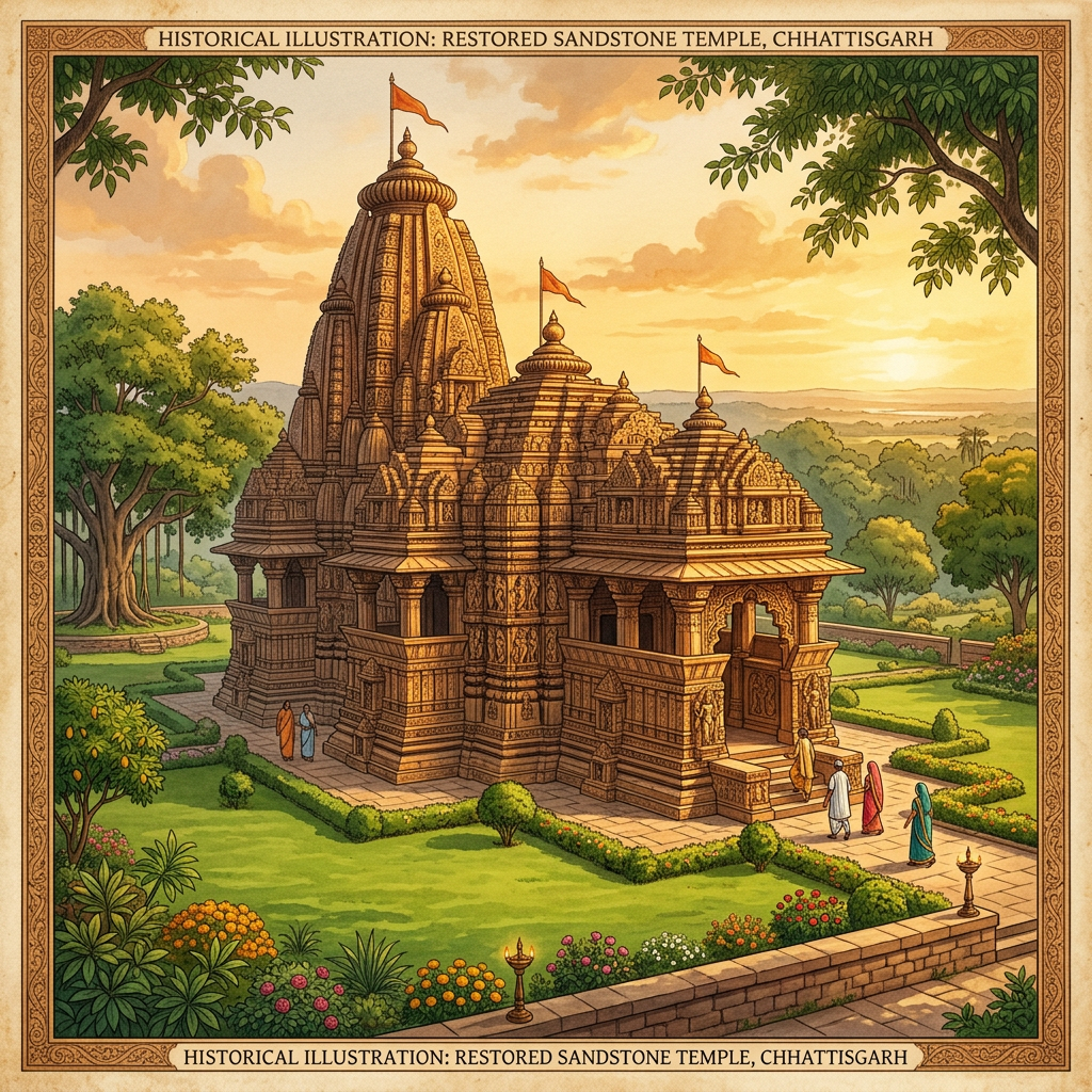 Major Restoration of 12th-Century 'Kalachuri-Ratanpur' Era Shiva Temple Completed in Chhattisgarh’s Janjgir-Champa