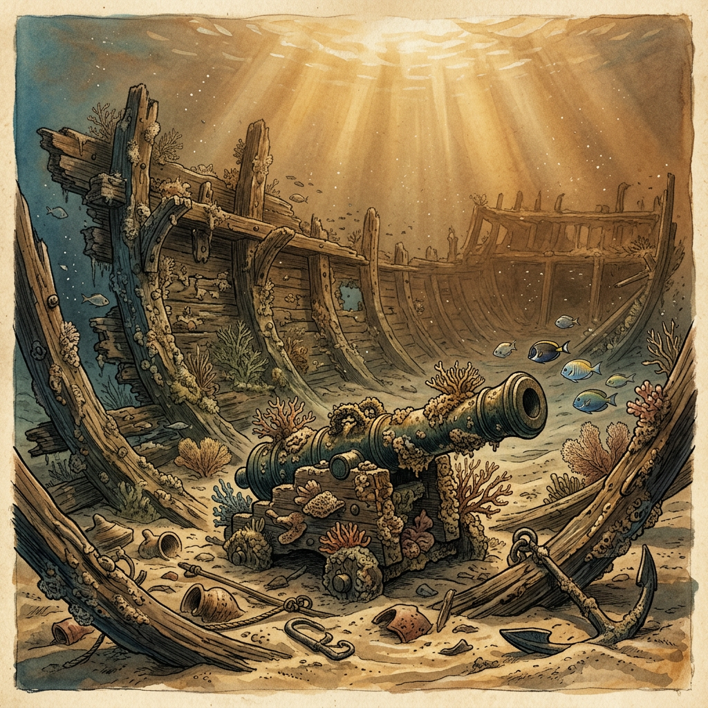 Submerged 16th-Century 'Wokou' Pirate Vessel Identified off the Coast of Kyushu with Rare Ming Weaponry