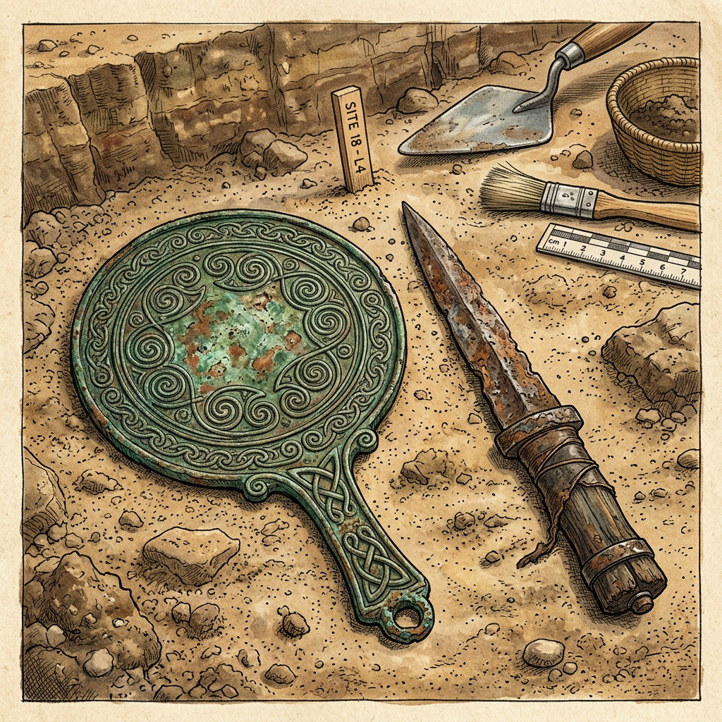 Iron Age 'Mirror Burial' Unearthed in Scotland's Orkney Islands Reveals High-Status Female Warrior Traditions