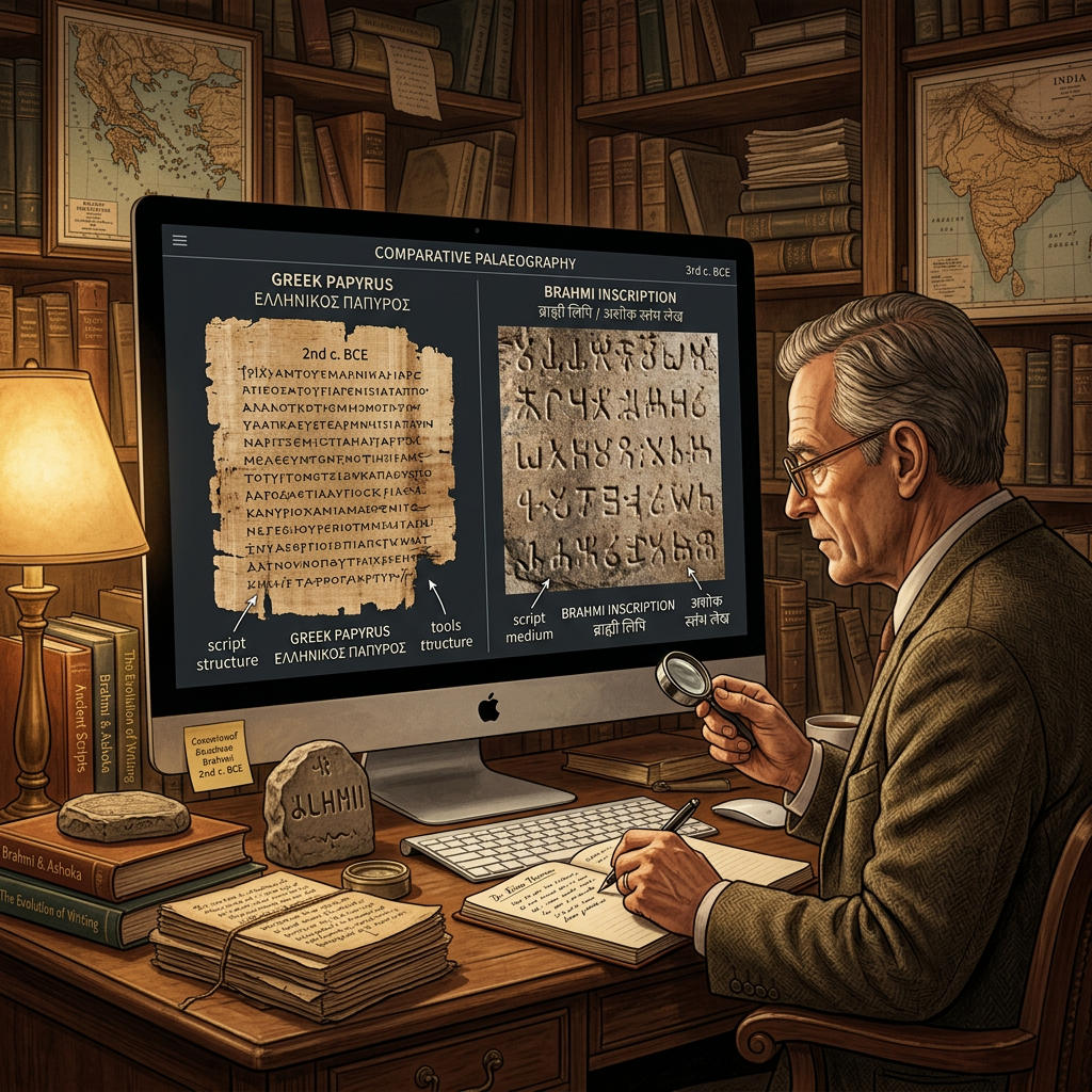 Newly Deciphered 3rd-Century BCE Papyri from Elephantine Island Detail Philosophical Correspondence Between Ashokan Envoys and Ptolemaic Sages