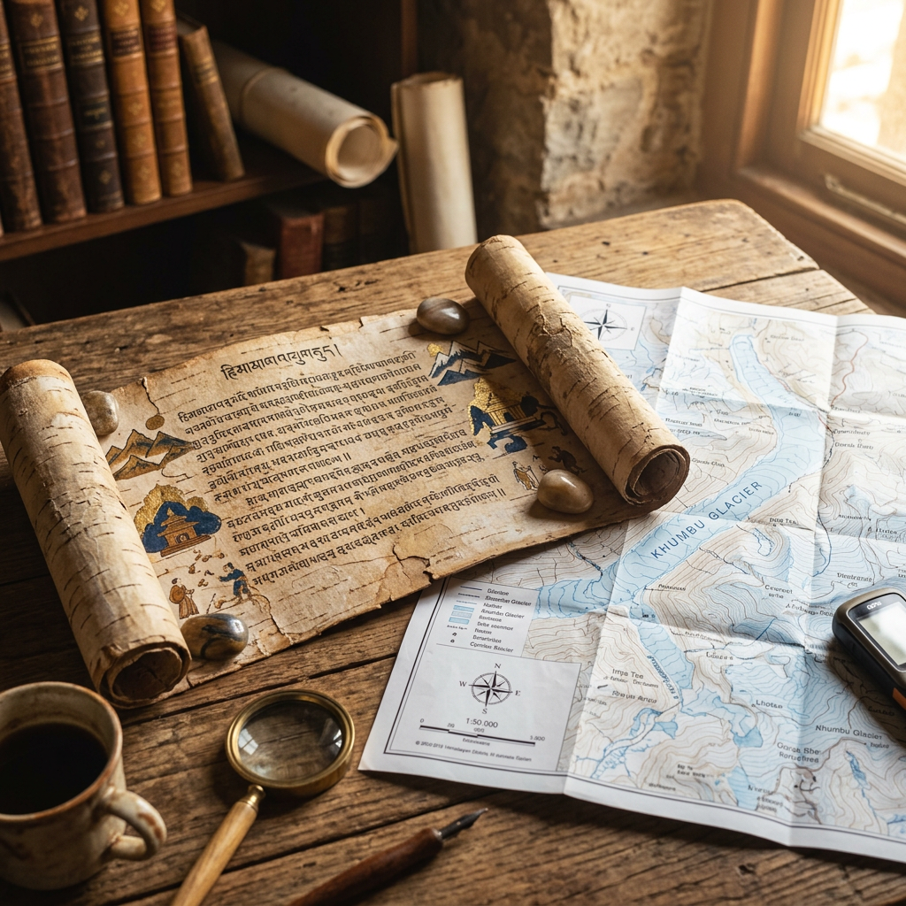 Deciphered 8th-Century 'Bhujimol' Script Manuscripts in the Kathmandu Valley Detail Lost Sanskrit Protocols for Monitoring Glacial Creep