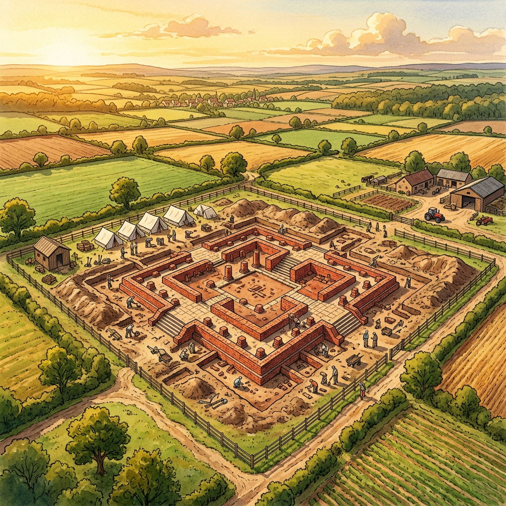 Rare 7th-Century 'Early-Pallava' Influence Brick Temple Uncovered in Rural Telangana’s Yadadri District