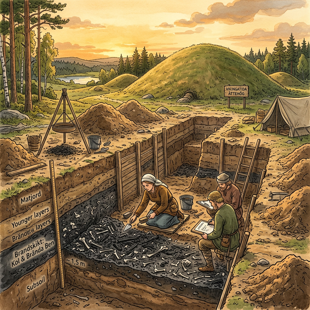 Excavation of 'Sigrblót' Sacrificial Pits in Gamla Uppsala Reveals Origins of Viking Spring Victory Festivals