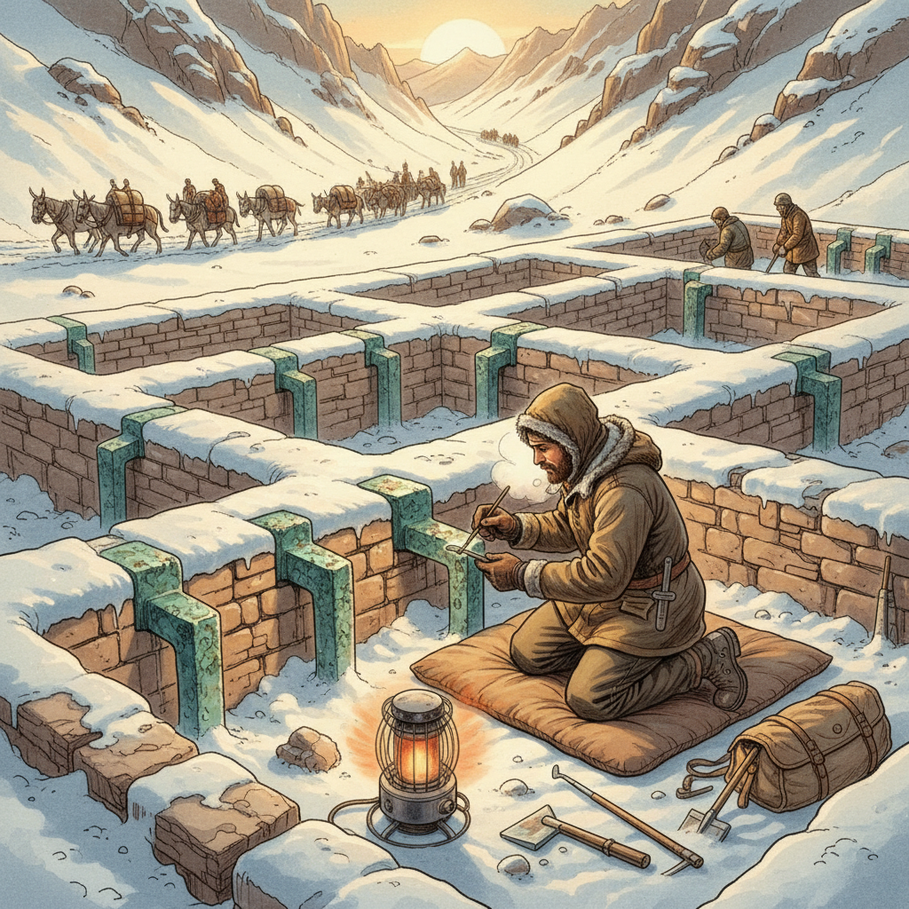 Discovery of a 2nd-Century Roman 'Imperial Bureau of Mountain-Pass Fortification Logistics' and Intact Lead Masonry-Clamps in the French Alps