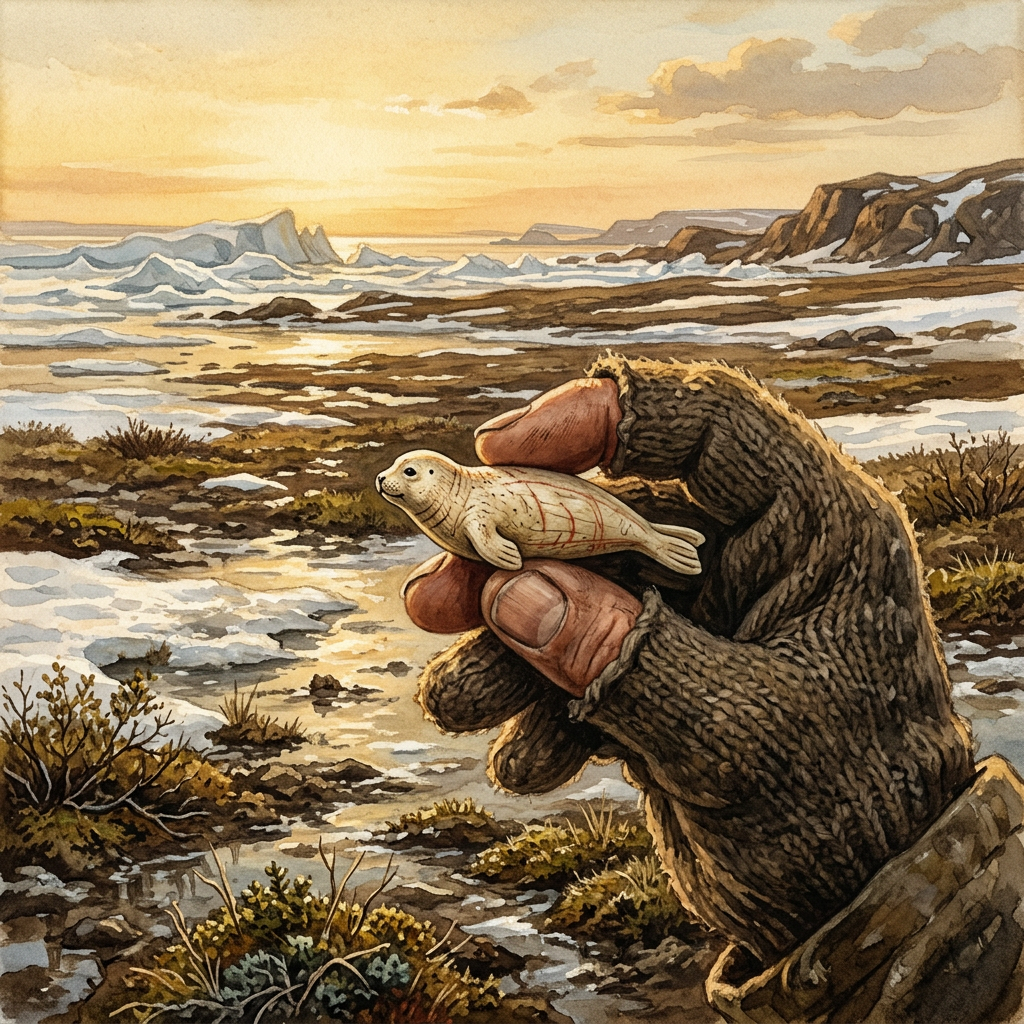 Climate Archaeology: Thawing Arctic Permafrost Reveals 7,000-Year-Old 'Paleo-Inuit' Ivory Carvings with Intact Pigment