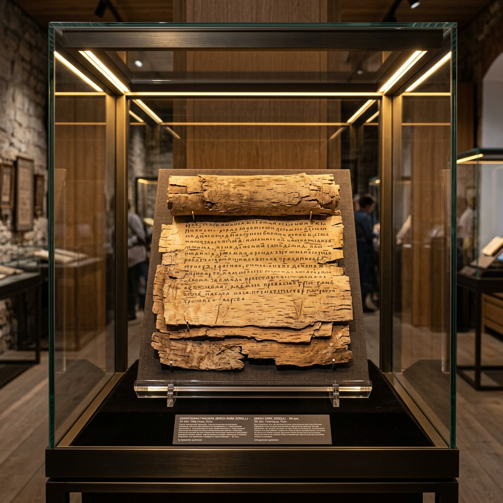 Rare 5th-Century 'Vak-Chetana' Birch Bark Scroll Unveiled in Ancient Taxila Explores the Metaphysics of Symbolic Expression