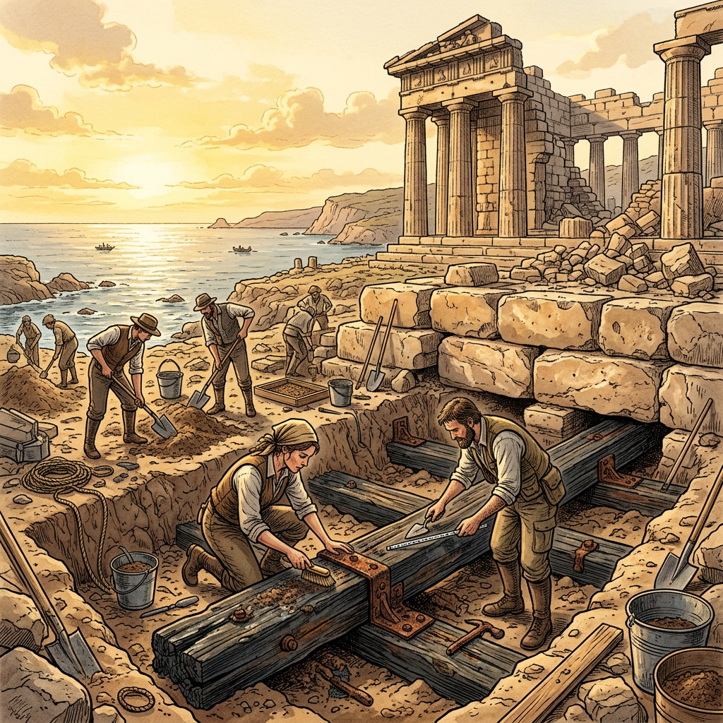 Rare 9th-Century 'Chera' Dynasty Maritime Shrine with Intact 'Teak-and-Iron' Foundations Discovered in Kerala’s Coastal Kannur