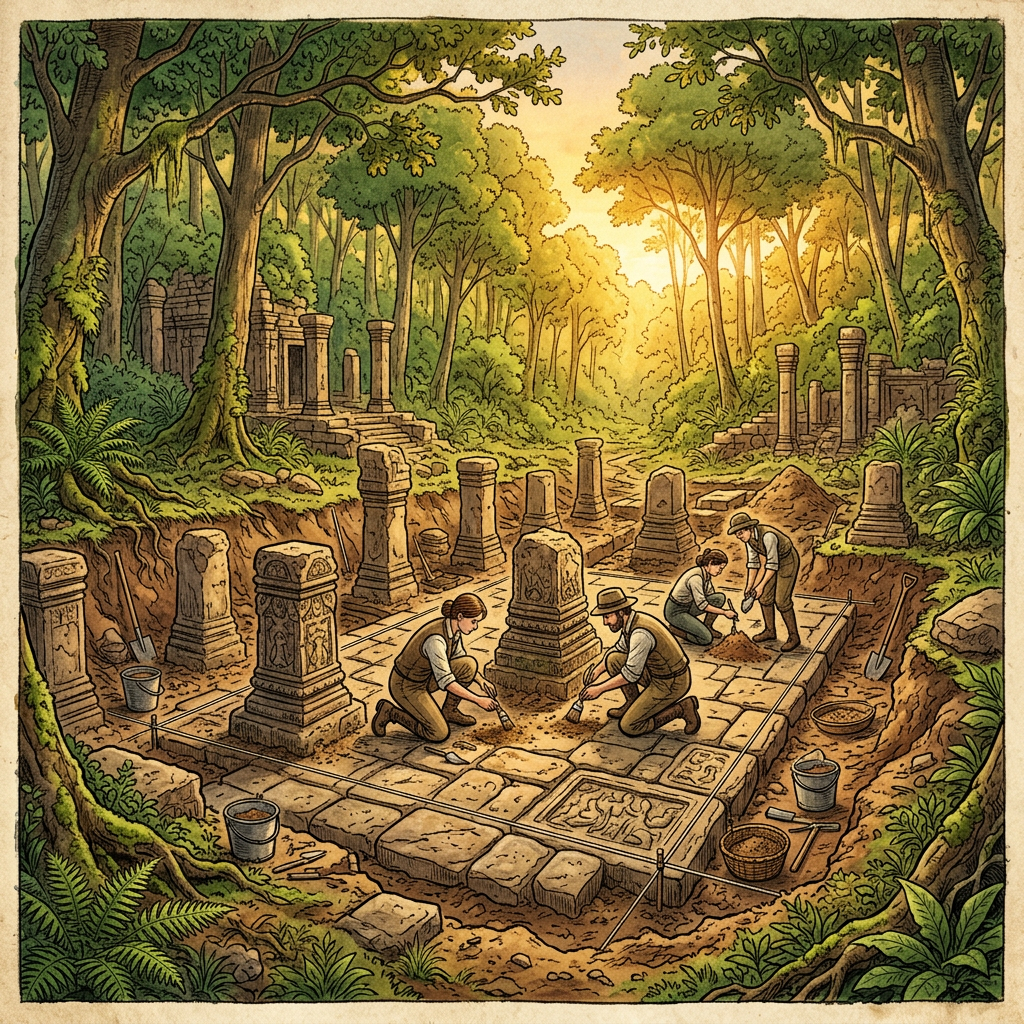 Rare 8th-Century 'Kalachuri' Dynasty Temple Ruins Uncovered During Excavation in Chhattisgarh’s Hasdeo Aranya Region