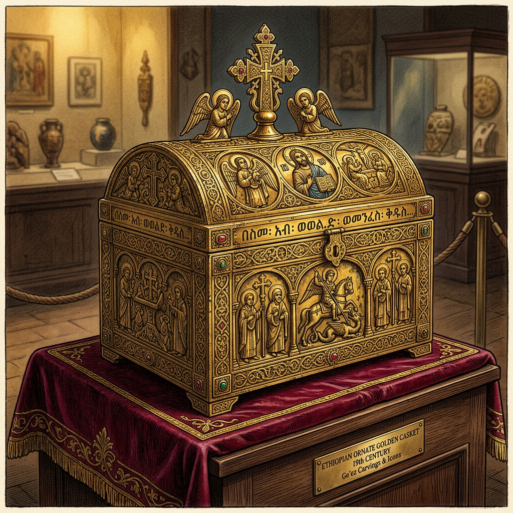 Victoria and Albert Museum Formally Repatriates the 19th-Century 'Golden Casket of Magdala' to Ethiopia