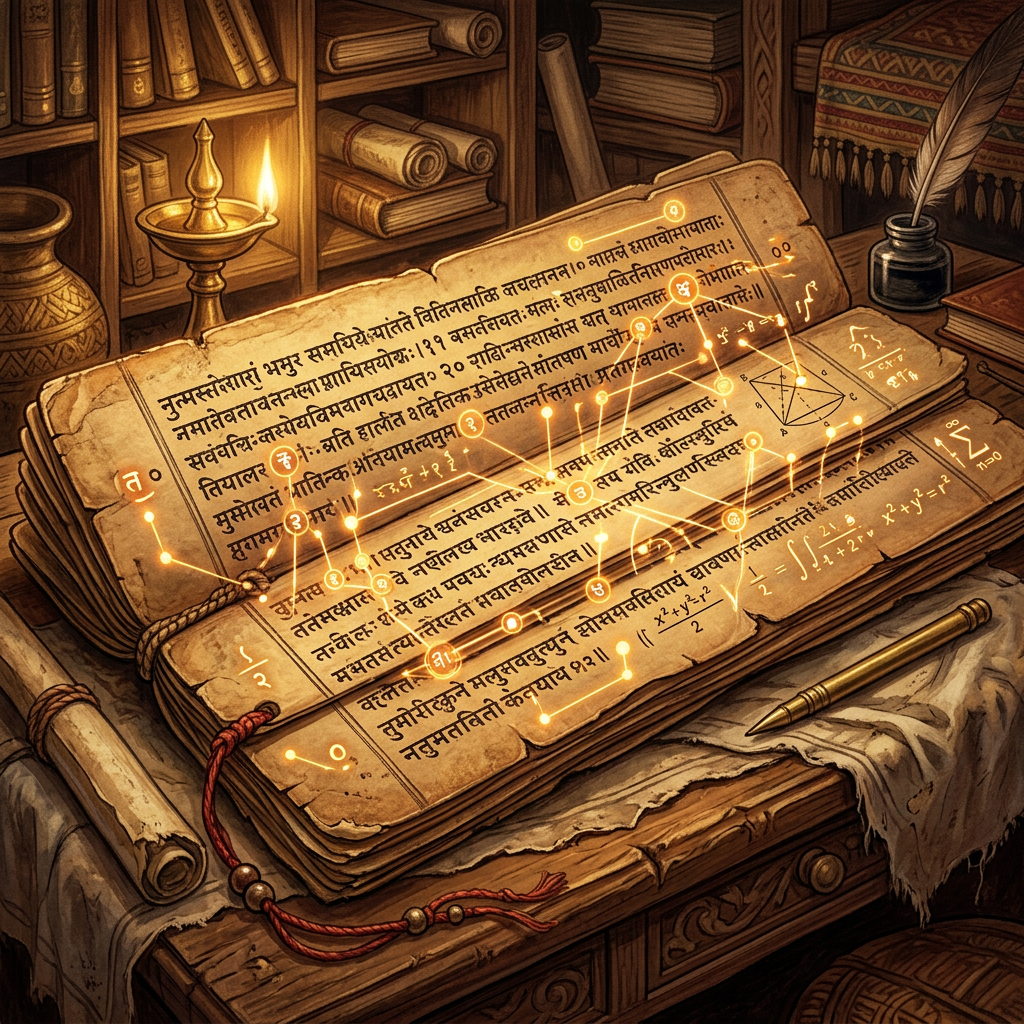 AI-Driven Decipherment of 8th-Century Sanskrit Treatises on the Mathematical Properties of Prime Number Distributions