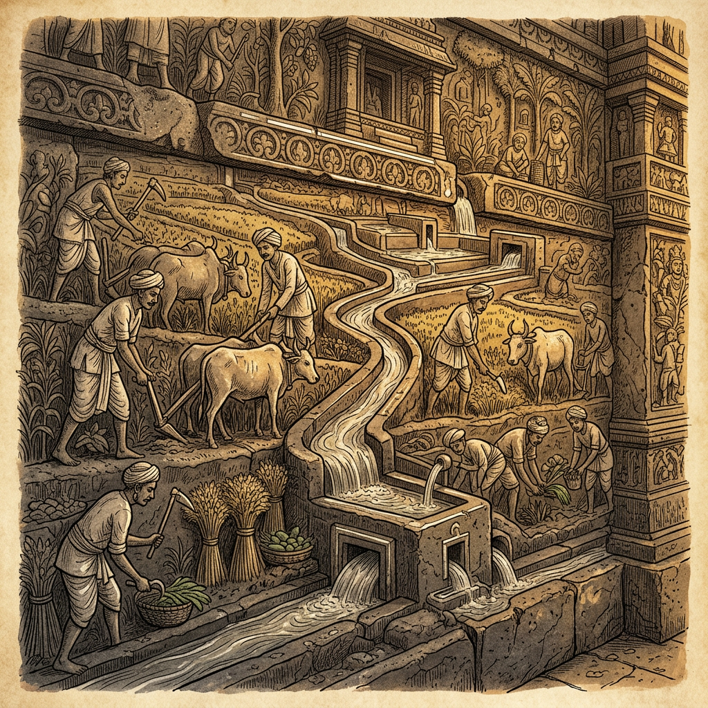 Restoration of 11th-Century 'Later-Chola' Era Temple in Rural Sivagangai reveals Hidden 'Ivory-Cored' Granite Friezes on Ancient Agriculture