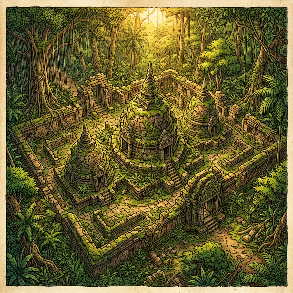 8th-Century 'Kalachuri' Dynasty Trikuta Temple Ruins Uncovered in Dense Forest of Balrampur, Chhattisgarh