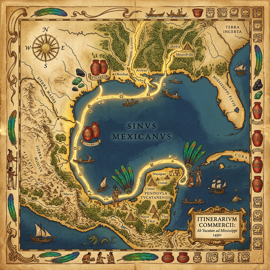 The Cinnabar-and-Quetzal Route: Researchers Identify 2,500-Year-Old Luxury Trade Link Between the Maya and the Mississippian Cultures