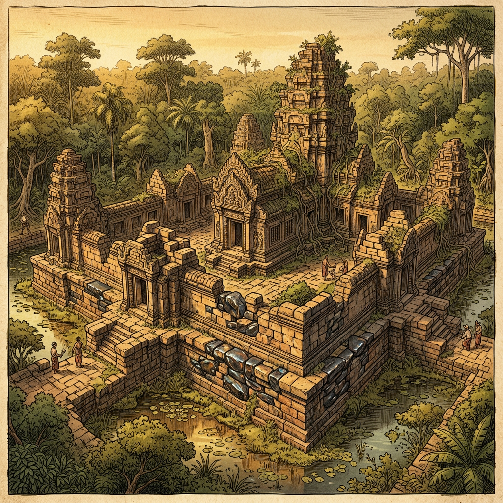 LiDAR Survey in Remote Koh Ker Region Locates 10th-Century 'Temple of the Iron-Masters' with Unique Slag-Inlaid Foundations