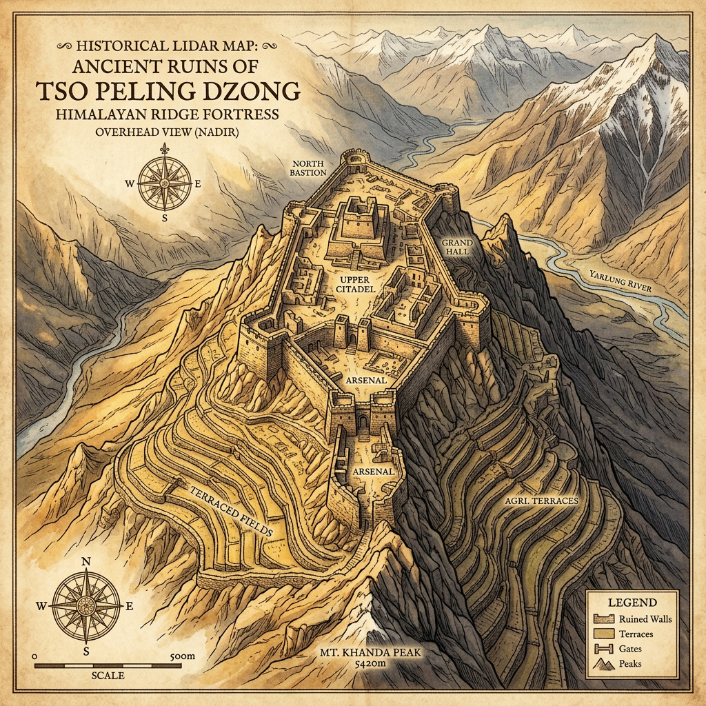 LiDAR Survey Identifies a Massive 2,000-Year-Old 'Crystal Fortress' of the Forgotten Kamboja Culture in the Hindu Kush Mountains