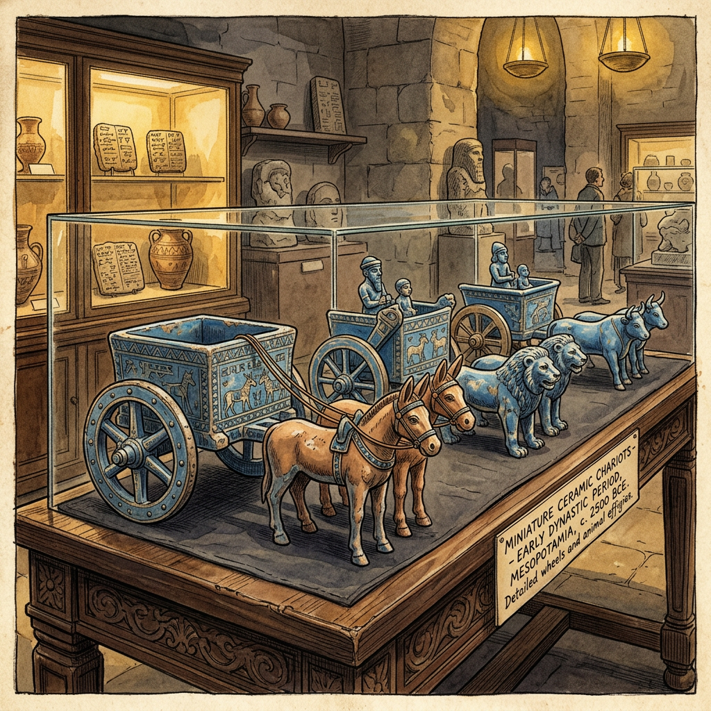 Excavation of 'Azurite-Painted' Ritual Chariots in Ancient Uruk Reveals Logistics of the 'Festival of the Evening Star'