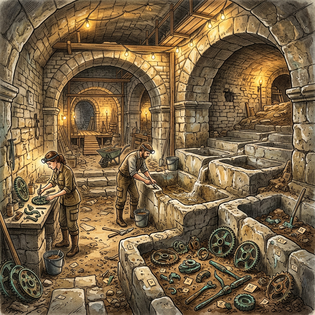 Intact 2,000-Year-Old 'Roman Horological Academy' with Sophisticated Water-Clocks Discovered in Lyon, France