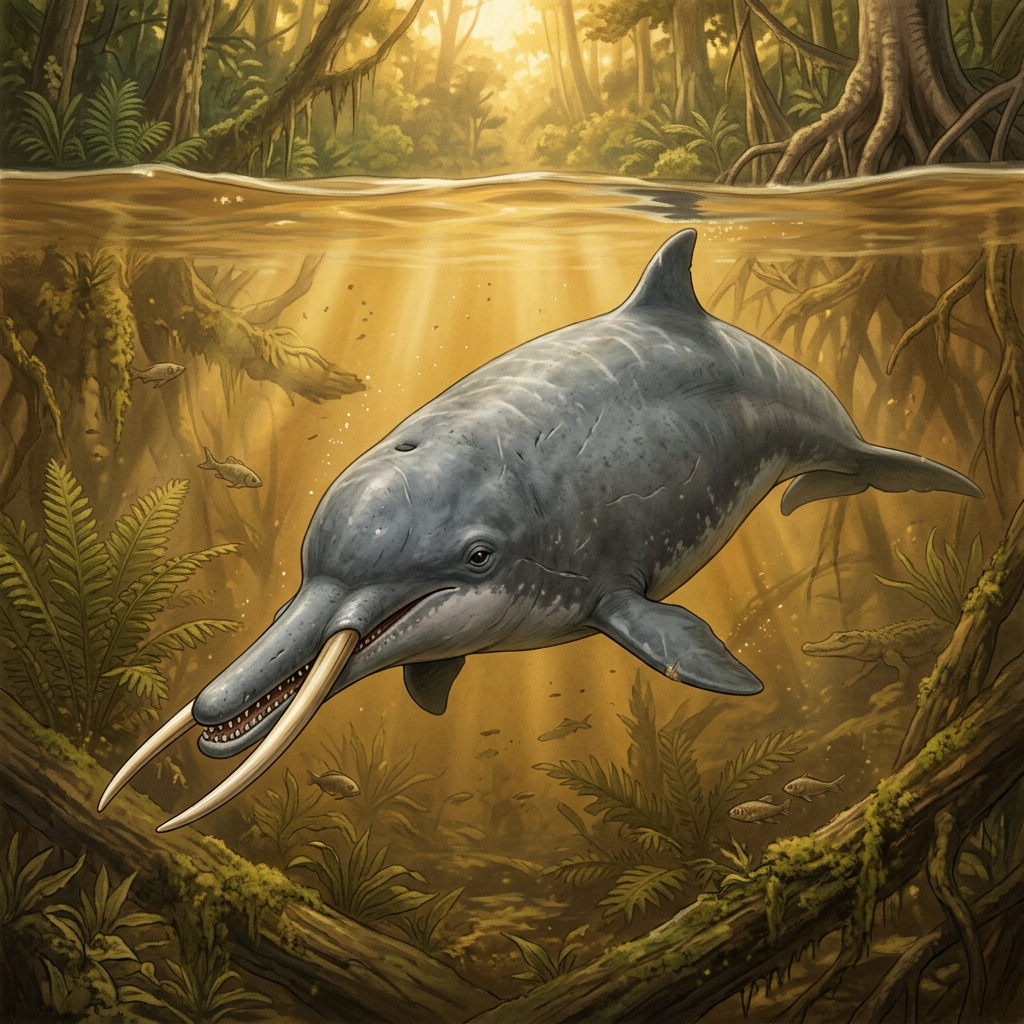 15-Million-Year-Old 'Giant Freshwater Dolphin' Fossil with Unique Tusk-Like Teeth Identified in the Peruvian Amazon