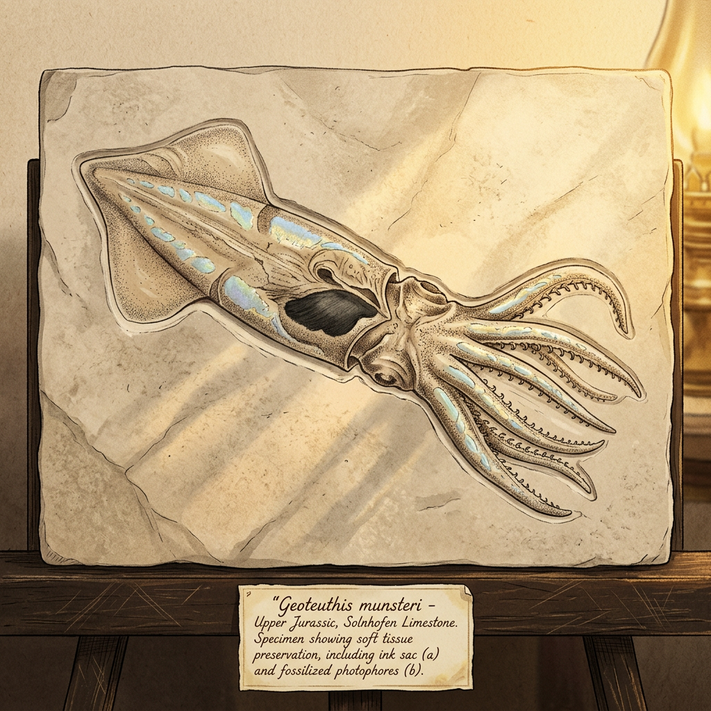 160-Million-Year-Old 'Bioluminescent' Cephalopod Fossil with Intact Ink Sac Discovered in South Australia’s Eromanga Basin