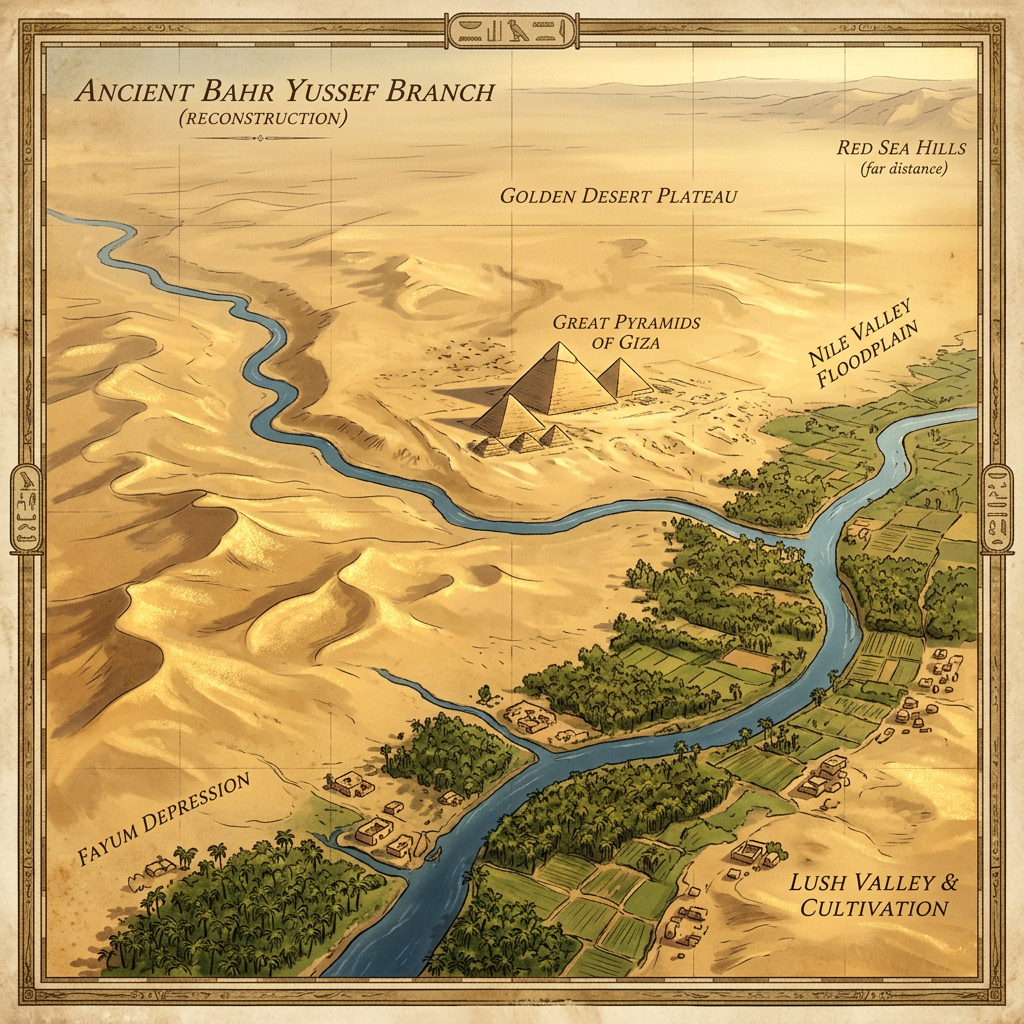 Satellite Mapping Locates the 'Ahramat' Branch—A Lost Tributary of the Nile that Once Flowed Past the Pyramids