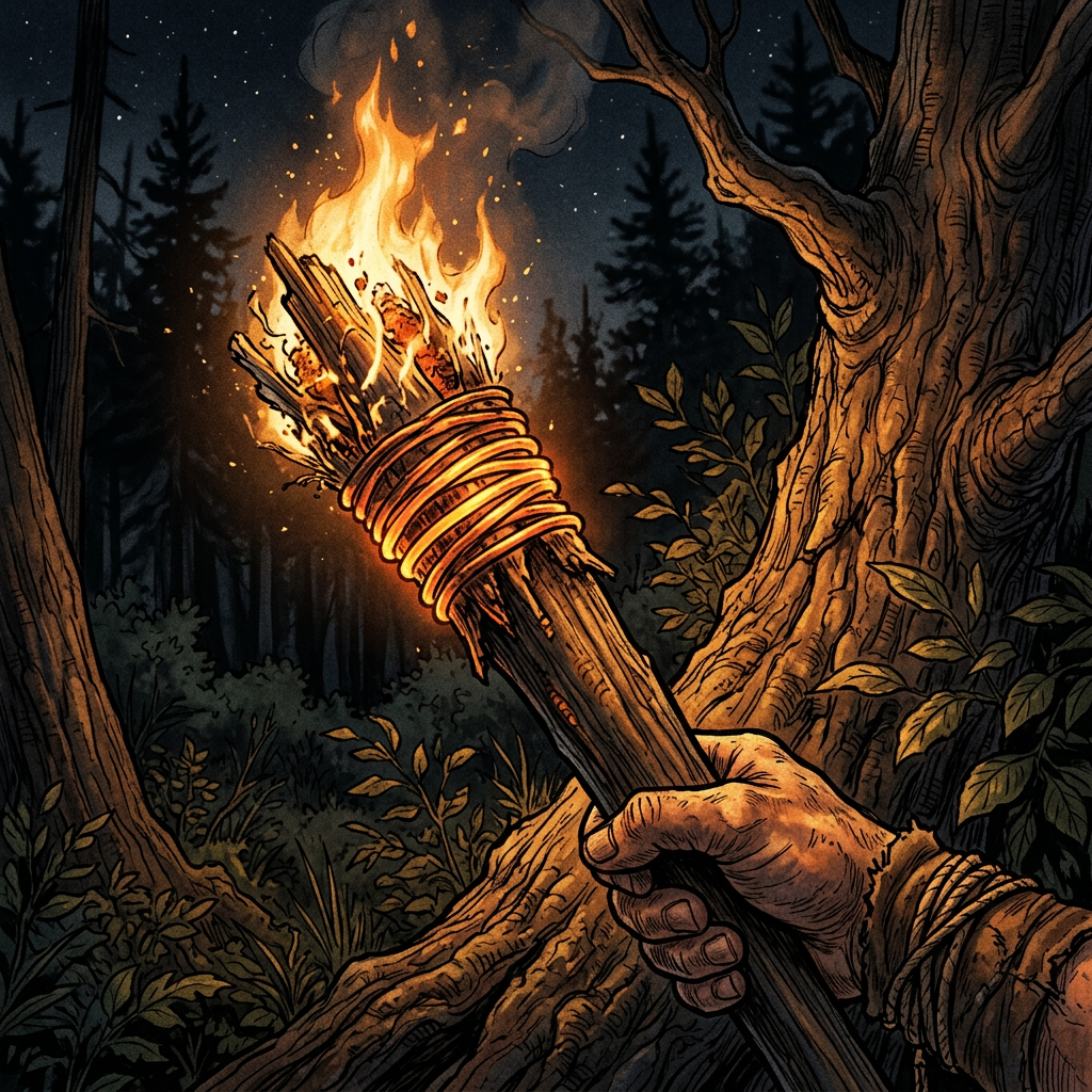 2,800-Year-Old 'Iron-Threaded' Pine-Resin Torches in the Black Forest Trace Origins of Ancient 'Nocturnal-Flame' Festivals