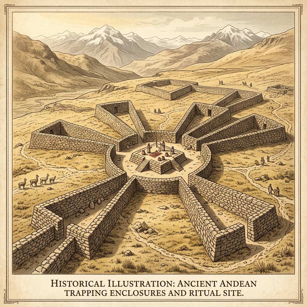 Archaeologists Uncover 2,500-Year-Old 'Chaccu' Stone Enclosures in High Andes, Linking Modern Vicuña Festivals to Wari Origins