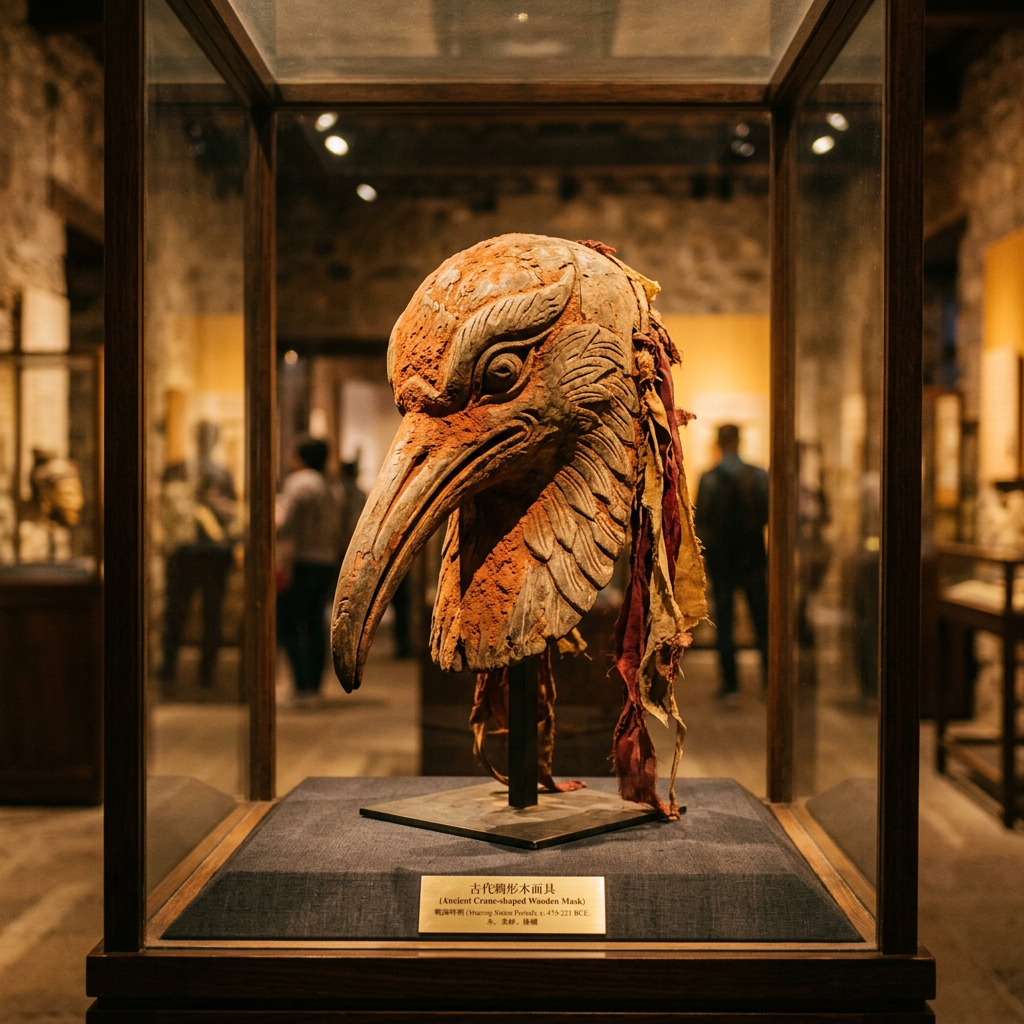 Discovery of 2,400-Year-Old 'Cinnabar-Dusted' Bird-Masks in Hubei Reveals Early Logistics of the 'Festival of the Spirit Flight'