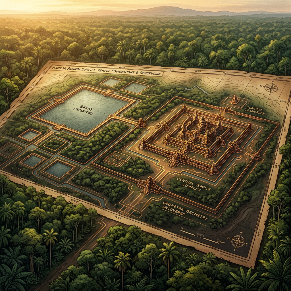 Hidden 12th-Century 'Khmer' Brick Temple Complex Identified via LiDAR in Southern Laos’ Champasak Province