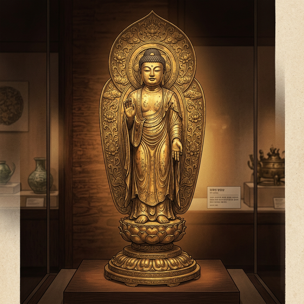 Japan’s Kyoto Museum Formally Repatriates 8th-Century Unified Silla 'Gilt-Bronze Buddha' to South Korea