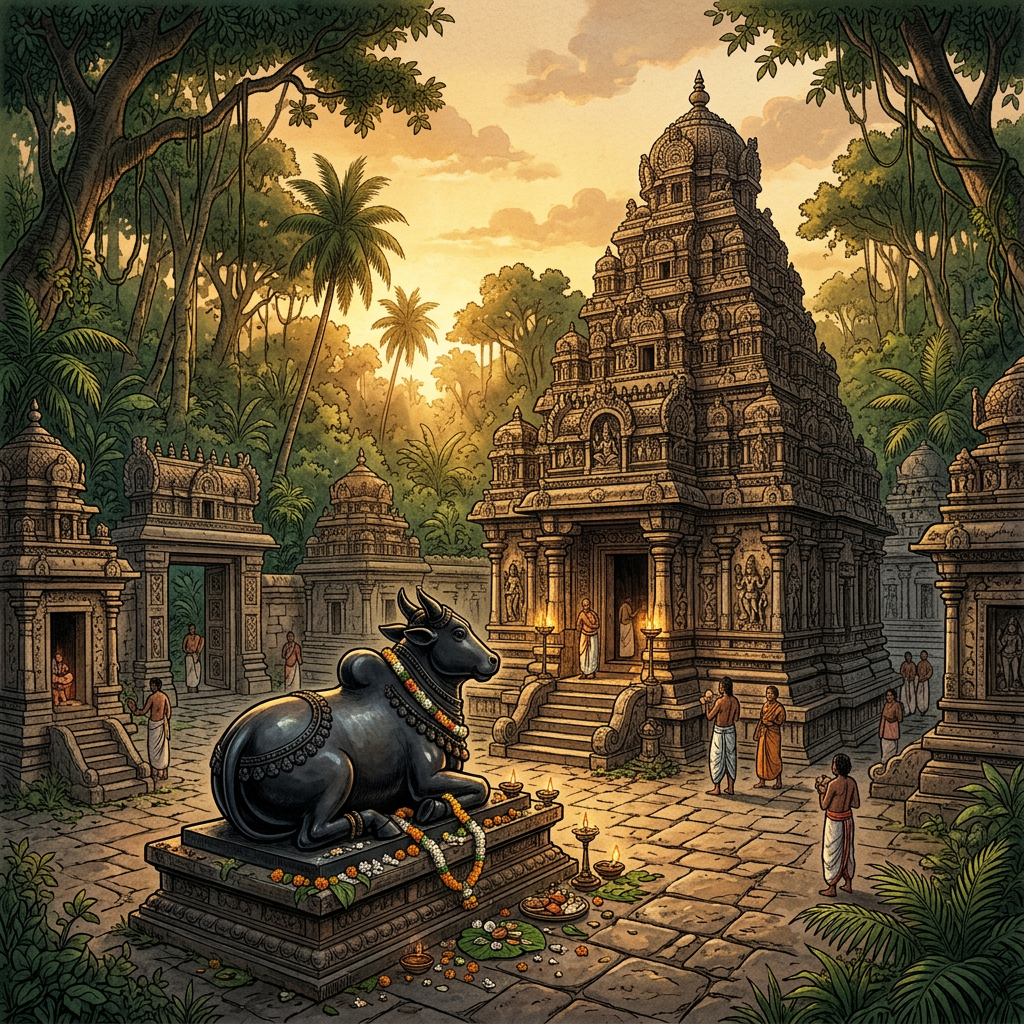 Rare 9th-Century 'Irukkuvel' Dynasty Shiva Temple Featuring Intact 'Nandi' Statuary Discovered in Rural Tamil Nadu