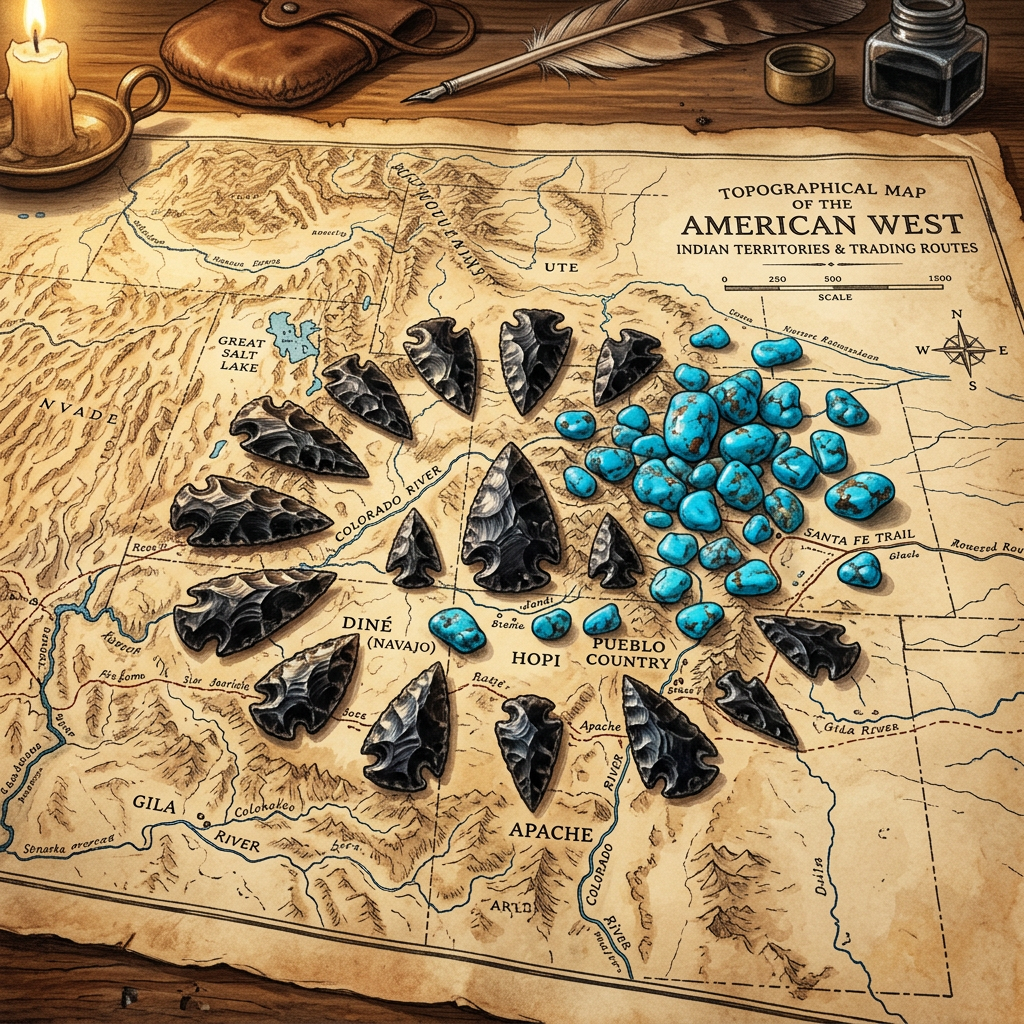 The 'Obsidian and Turquoise' Route: Researchers Map 4,500-Year-Old Trade Connection Between the Great Basin and the Pacific Coast