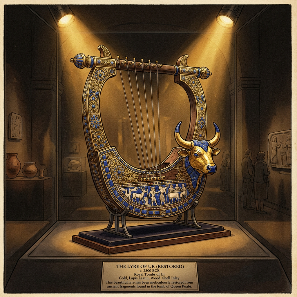 Massive 'Lapis-Encrusted' Lyre Fragments Found in Northern Iraq Reveal Origins of Ancient Sumerian 'Song-of-Ishtar' Festivals