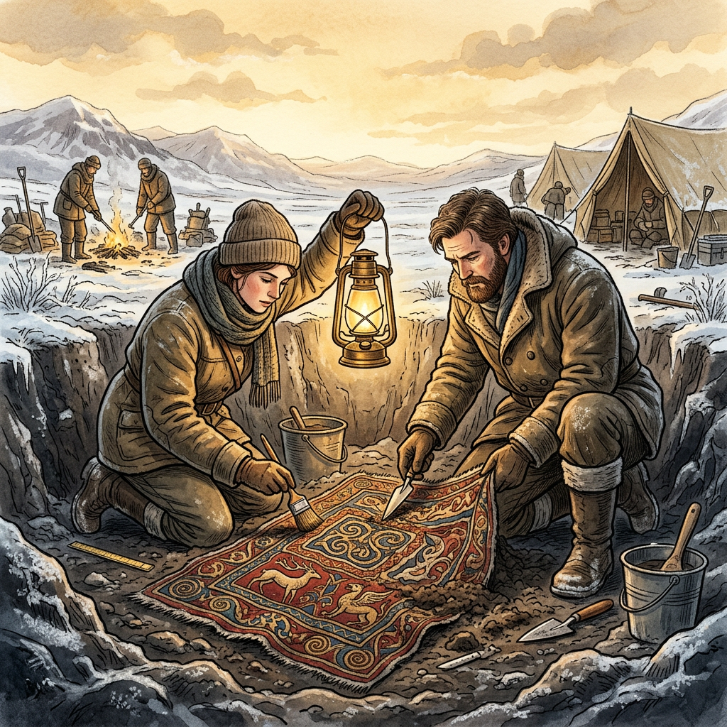 Climate Archaeology: Thawing Permafrost in the Altai Reveals 2,500-Year-Old Scythian ‘Royal Pavilion’ with Intact Felt Hangings