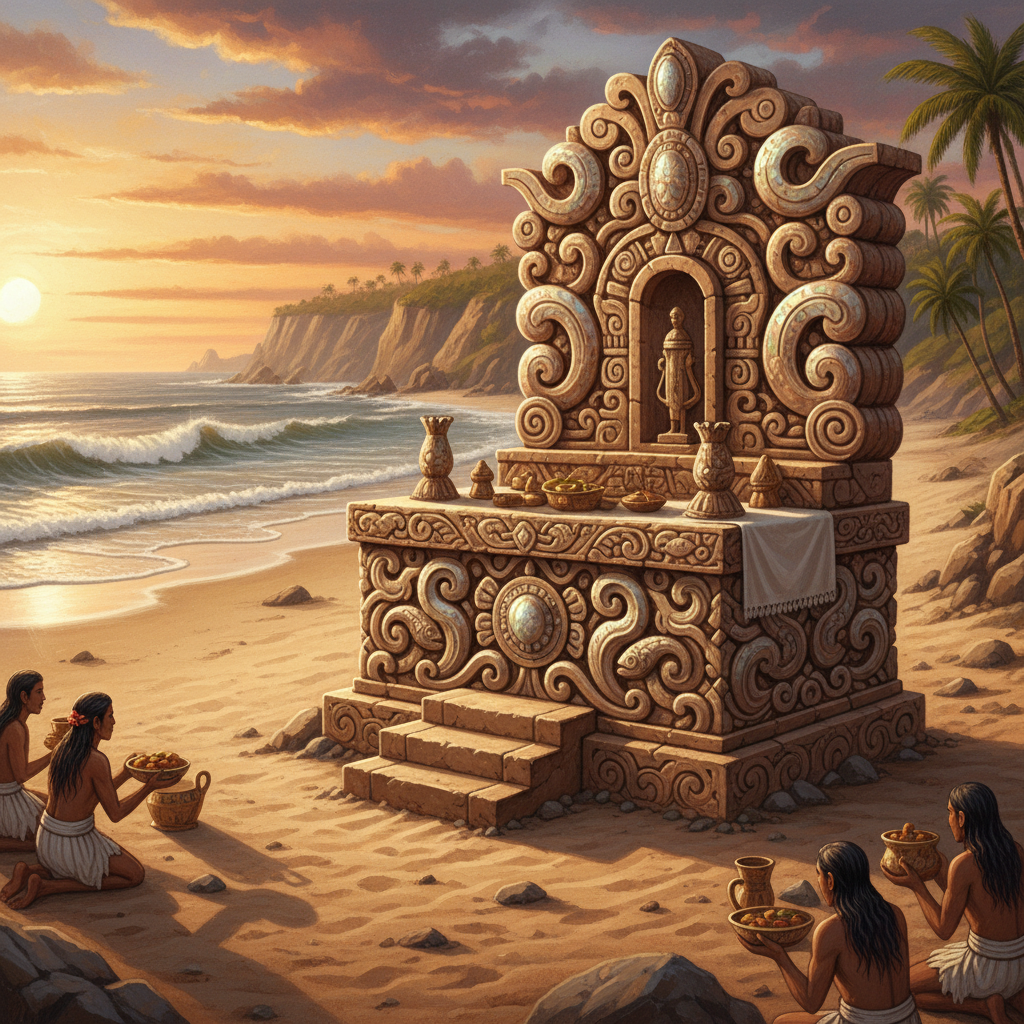 Pristine 1,500-Year-Old 'Moche Maritime Altar' with Rare Mother-of-Pearl Inlays Uncovered in Coastal Peru