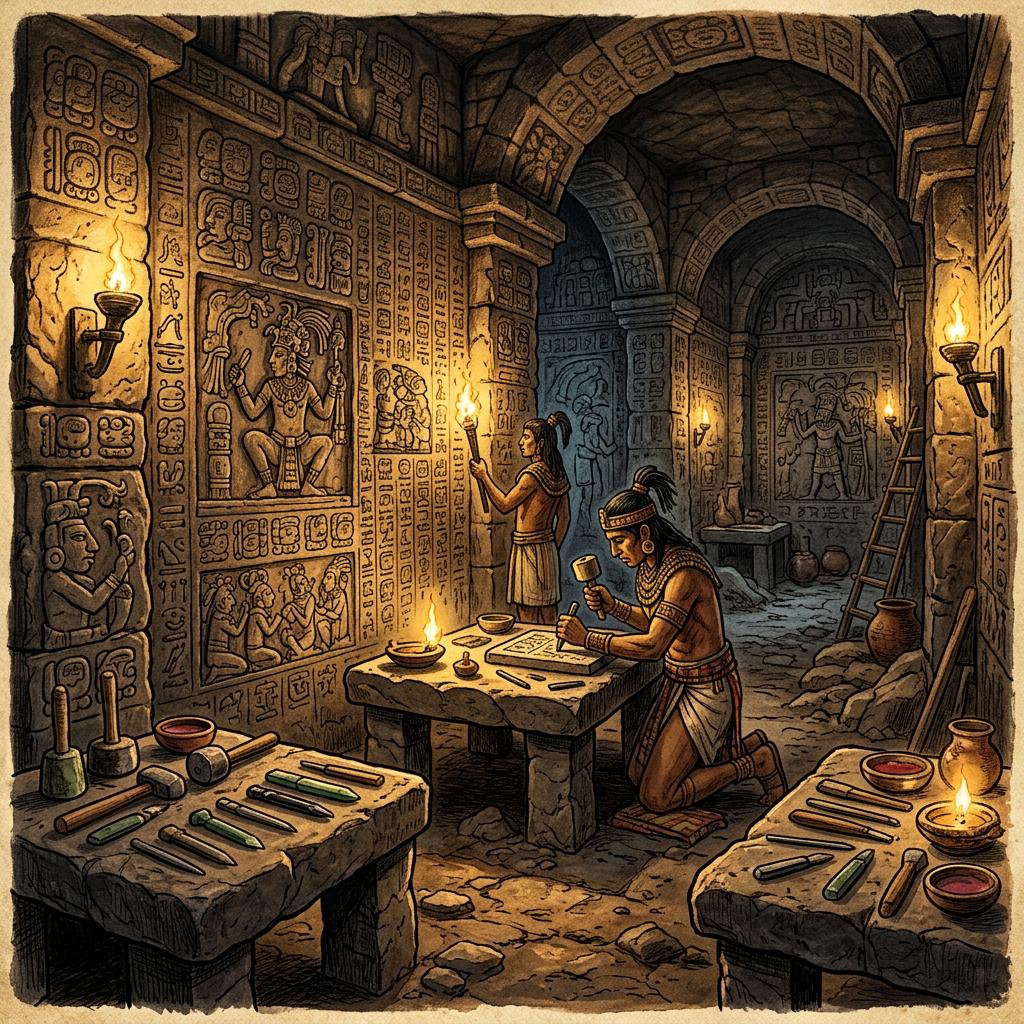 Excavation of a 2,500-Year-Old 'Zapotec Scriptorium' and Early Glyphic Inscriptions Uncovered in Monte Albán’s Subterranean Chambers