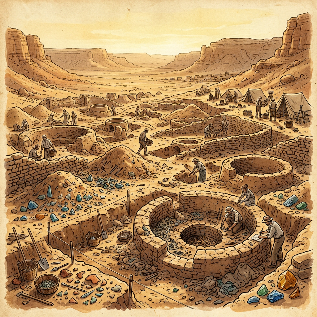 Massive 8th-Century 'Sogdian' Glass-Blowing and Metallurgy District Uncovered in the Zarafshan Valley of Uzbekistan