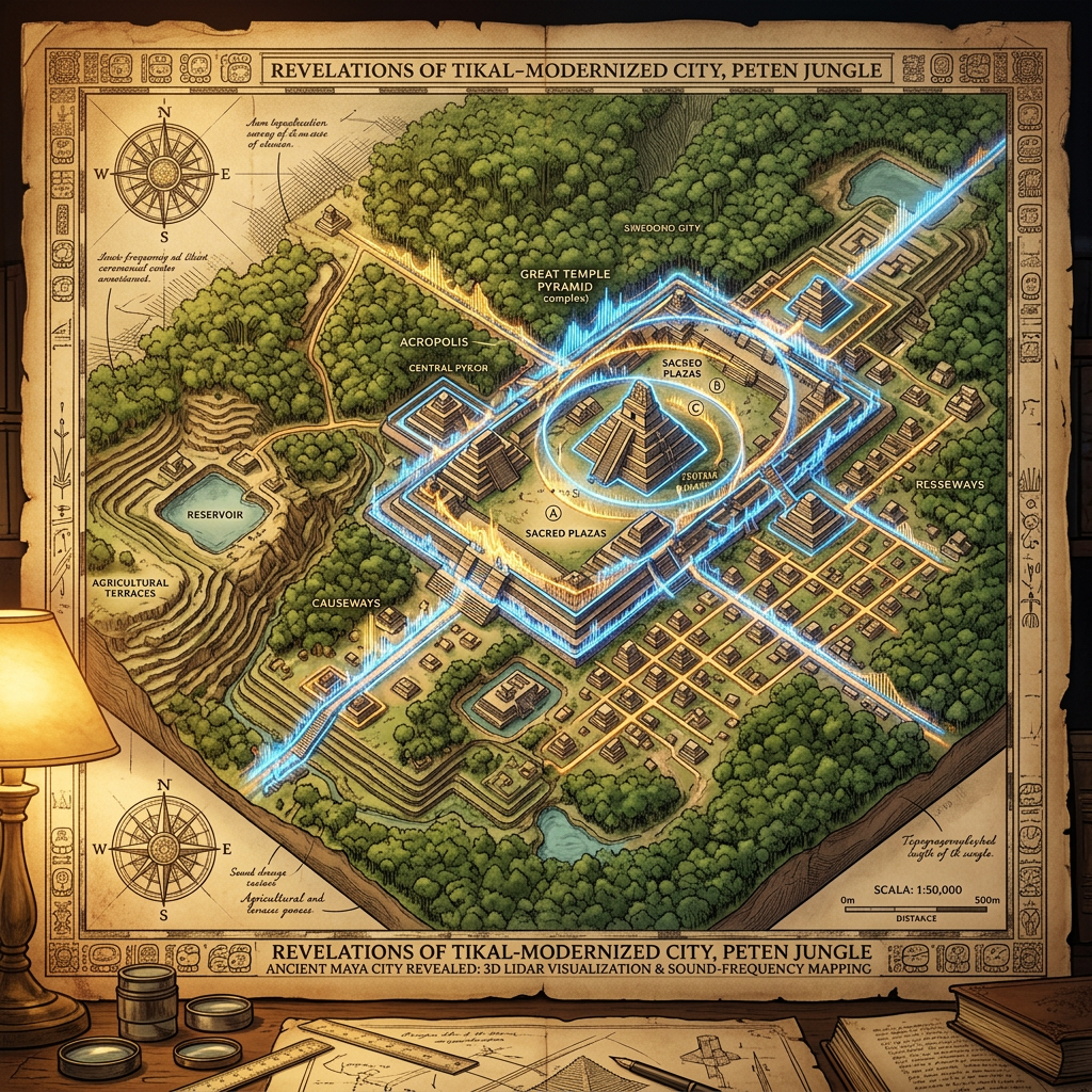 LiDAR Mapping Reveals a 1,200-Year-Old 'Maya Acoustic Megalopolis' with Specialized Sound-Resonating Plazas in the Remote Selva Lacandona