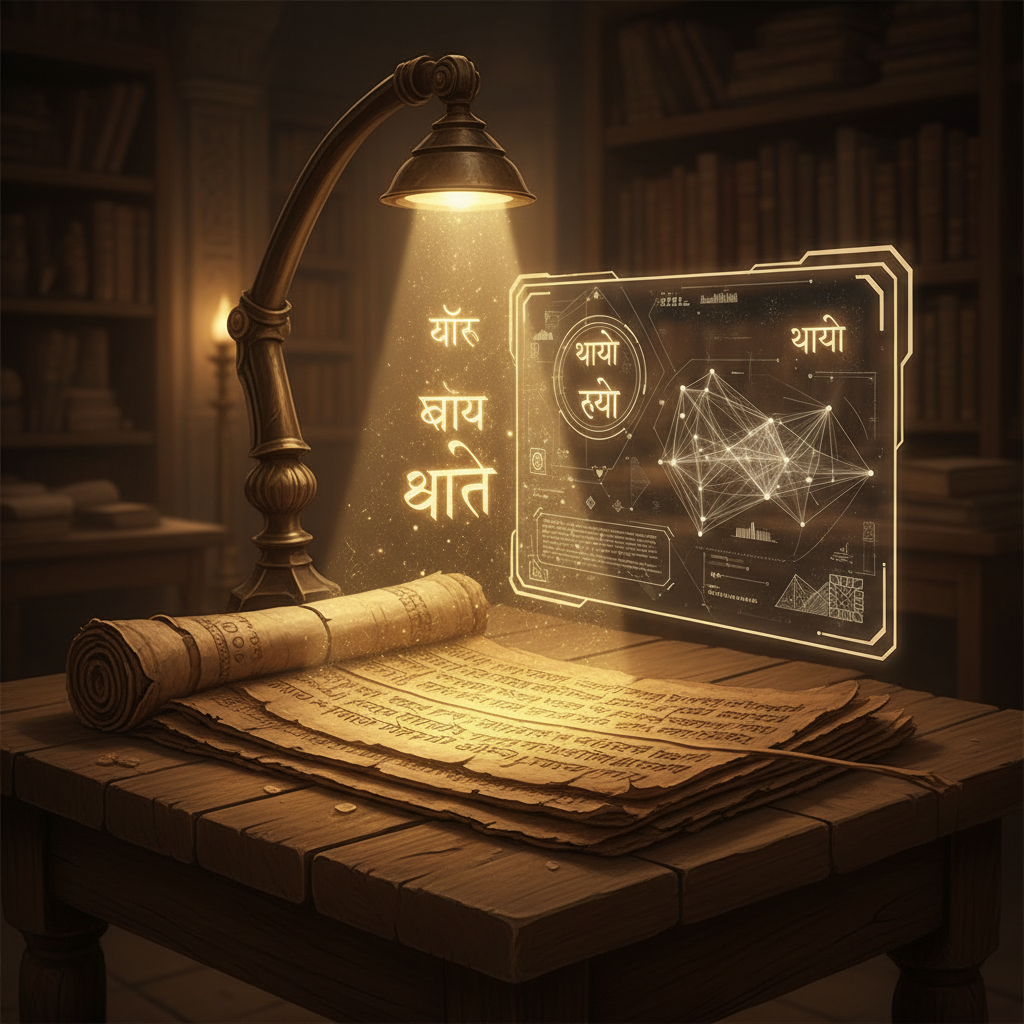 AI-Driven Decipherment of 10th-Century 'Nandinagari' Script Fragments Unveils Lost Treatises on Spherical Geometry