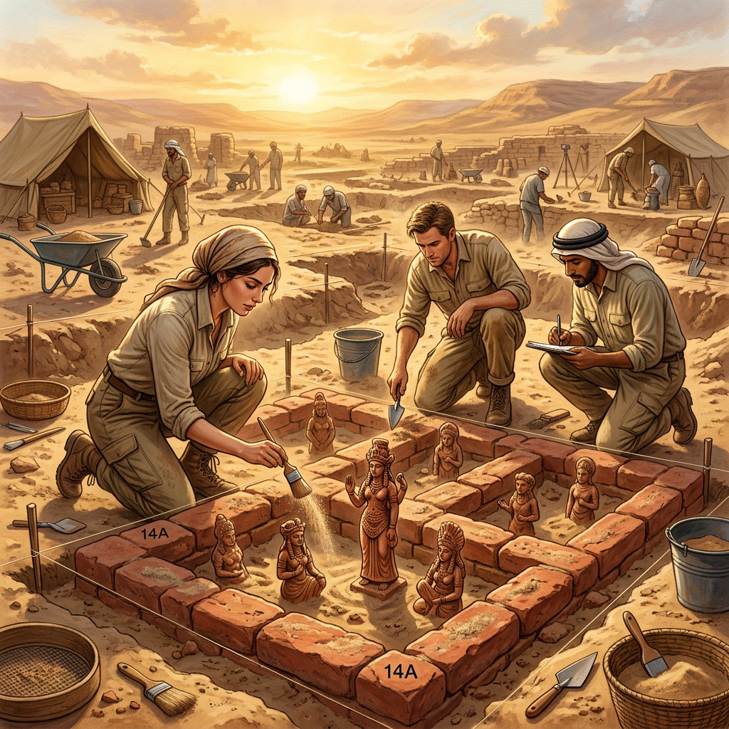 Archaeologists Discover 2,200-Year-Old 'Sangam-Era' Brick Temple Dedicated to Mother Goddess in Madurai District