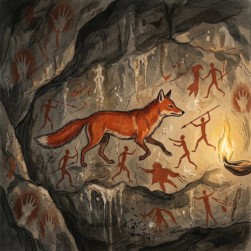 14,000-Year-Old 'Ice Age' Rock Art Depicting Migratory Arctic Foxes Discovered in a Remote Cave in the Scandinavian Highlands
