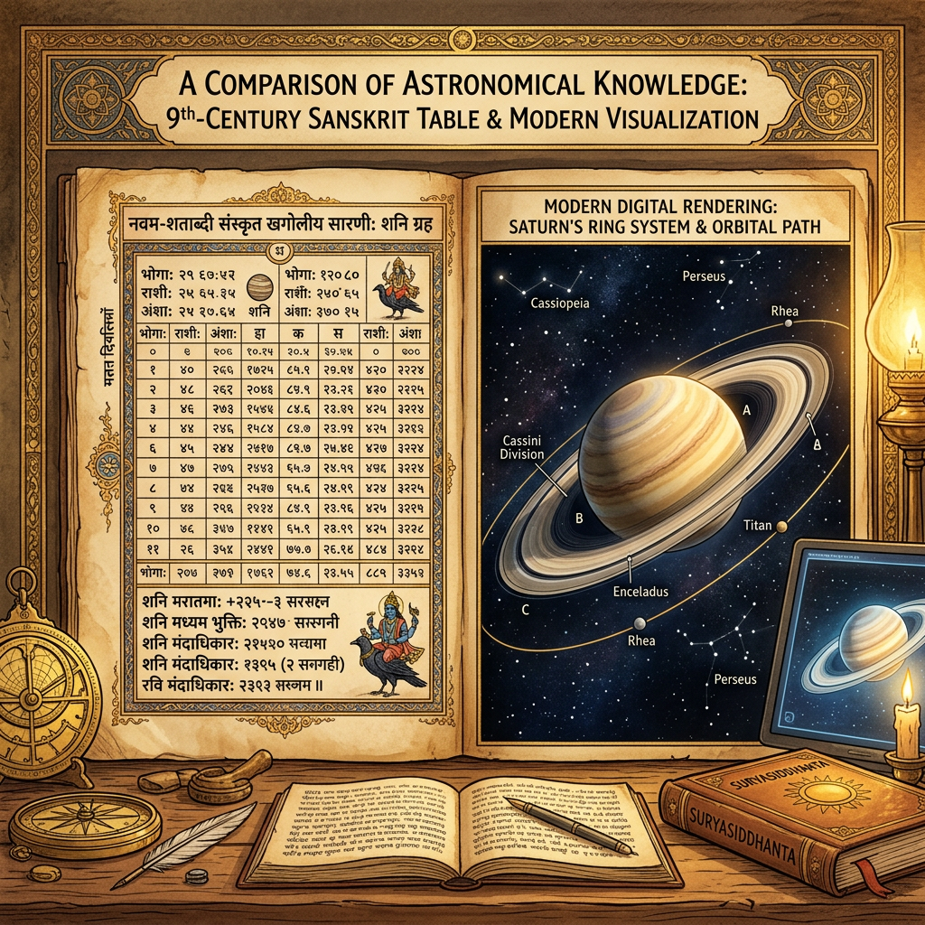Computational Model Validates Precision of 9th-Century 'Siddhanta' Tables for Predicting the Orbit of Saturn with Unprecedented Accuracy