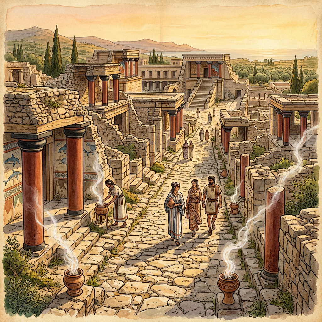 3,500-Year-Old "Incense-Stained" Processional Pavement Uncovered in Crete Reveals Logistics of Minoan "Sea-Goddess" Parades