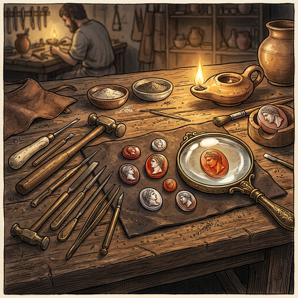 1st-Century Roman 'Imperial Gem-Cutting Studio' Uncovered in Lyon with Intact Precision Drills and Unfinished Intaglios