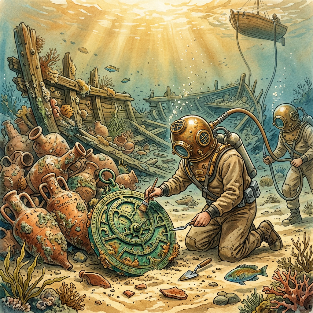 Pristine 1st-Century BCE 'Roman Scientific' Shipwreck Identified off Alexandria with Rare Bronze Astrolabes