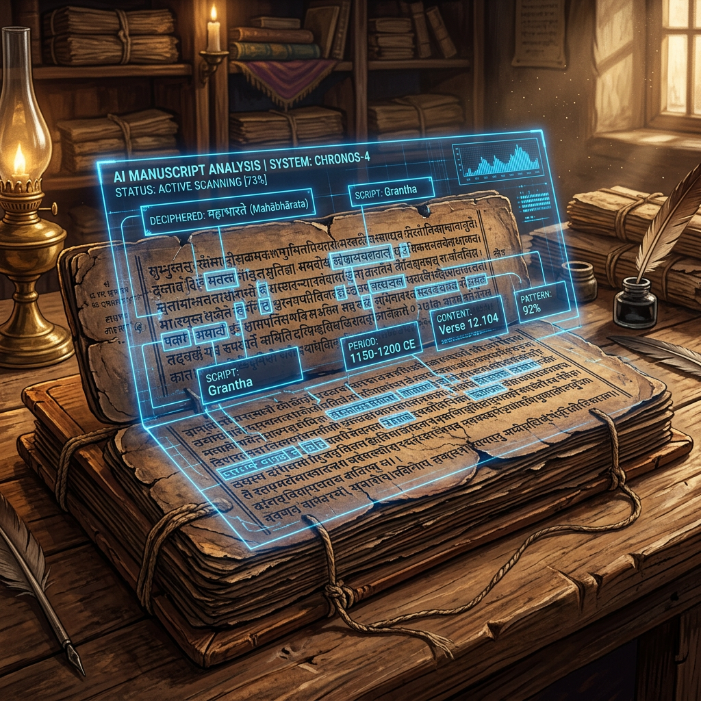 AI Deciphers 14th-Century Grantha Manuscript on the 'Ethics of Equitable Justice' in the Vijayanagara Empire