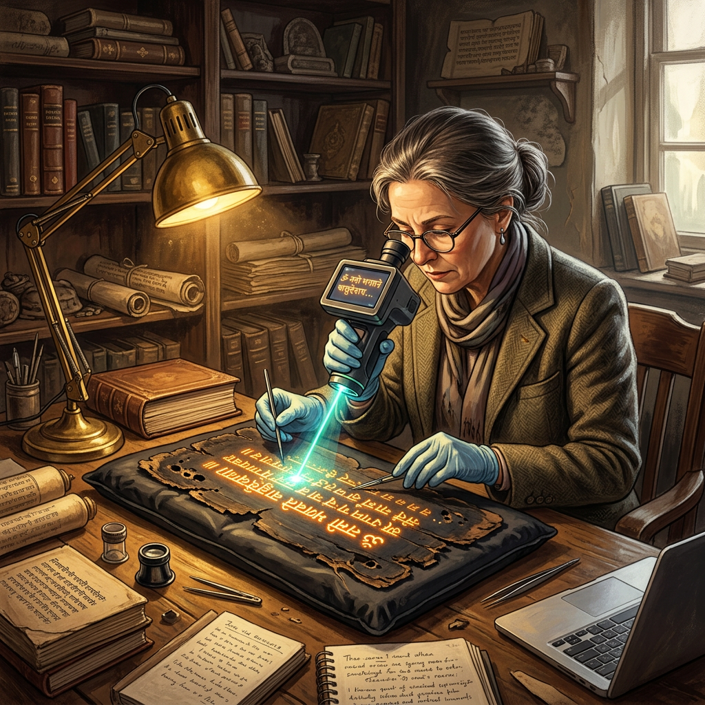 AI-Driven Decipherment of 7th-Century 'Grantha' Fragments in Odisha Unveils Lost Treatises on Pulse Diagnosis