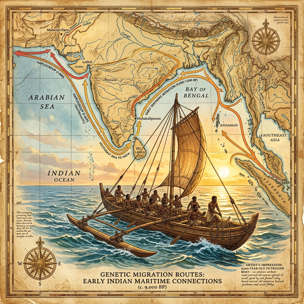 Paleogenomic Reconstruction of 9,000-Year-Old 'Godavari Delta' Remains Identifies a Lost Coastal Population of Deep-Sea Navigators